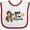 White and Red, variant on Inktastic Off to the Races with Cowgirl on Horse Girls Baby Bib