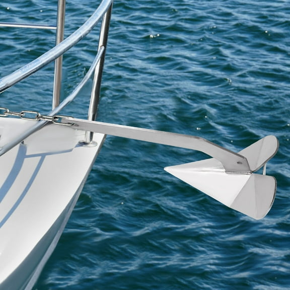 Miumaeov 35lb Hot Dipped Galvanized Plow Anchor for Boats 33 to 46 Feet Long