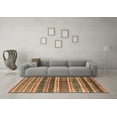 thumbnail image 3 of Ahgly Company Indoor Rectangle Solid Brown Modern Area Rugs, 7' x 9', 3 of 4