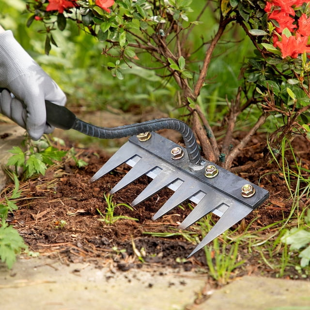 YWIYIUD 1PC HeavyDuty Upgrade Weeding Rake Suitable for Garden and Small Backyard Teeth Gardening Weeding Rake Practical and Durable Farm Tool for Loosening Soil