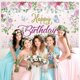thumbnail image 4 of Butterfly Happy Birthday Banner, Pink Butterfly Decorations for Girl Women Butterfly Backdrop for Baby Shower and Fairy Birthday Decorations, Butterfl, 4 of 4
