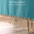 thumbnail image 4 of MAWCLOS Table Cloths Washable Tablecloths Covers Lace Tablecloth Home Decor Vintage Embroidered Polyester Waterproof Green 47"x 63"/ 120cm*160cm, 4 of 8