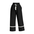 thumbnail image 4 of Linen Cotton Casual Pants For Women Drawstring Pocket Lace Trim Elastic Waist Garden Party Daywear Summer Flowy Easy Matching Style Lightweight Comfort, 4 of 6