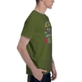 thumbnail image 3 of Doctors Says I Am Autistic Mom Says I Am Perfect Men'S Basic Short Sleeve T-Shirt Moss Green Small, 3 of 5