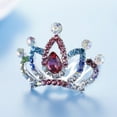 thumbnail image 5 of Skymirror Cute Kids Girls Rhinestone Princess Crown Hair Comb Hairpin Birthday Party Tiara, 5 of 8