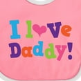 thumbnail image 4 of Inktastic I Love Daddy Girls Girls Baby Bib, 4 of 4