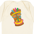 thumbnail image 4 of Inktastic Happy Tiki Face Boys or Girls Long Sleeve Baby Bodysuit, 4 of 5