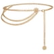 thumbnail image 1 of Cinturón de cadena de cintura multicapa, cinturón ajustable para mujer, 1 of 6