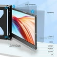 thumbnail image 6 of Laptop Screen Extender, 12 Inch 1080P FHD Triple Portable Monitor for Laptop Laptop Monitor Extender Type-C/HDMI/USB-A/Speakers for Windows, Mac 13-16'' Laptop, Plug and Play, 6 of 11