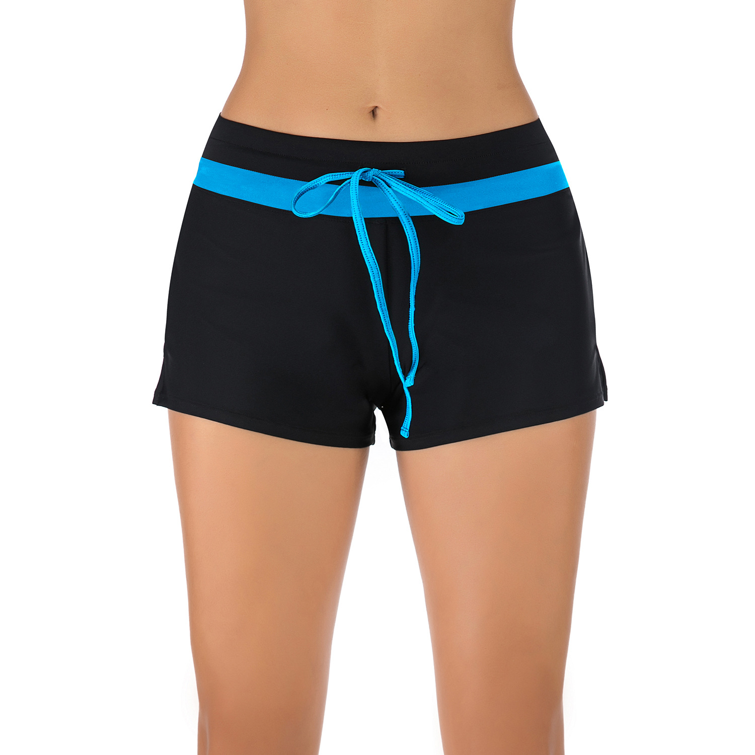 Plus Size High Waist Swim Bottoms for Women Ladies Swim Shorts Bikini