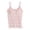 Pink, variant on MuXiKeJi Clothes Women Built in Bra Camisole Tops Adjustable Spaghetti Strap Tank Top Padded Cami Shirts