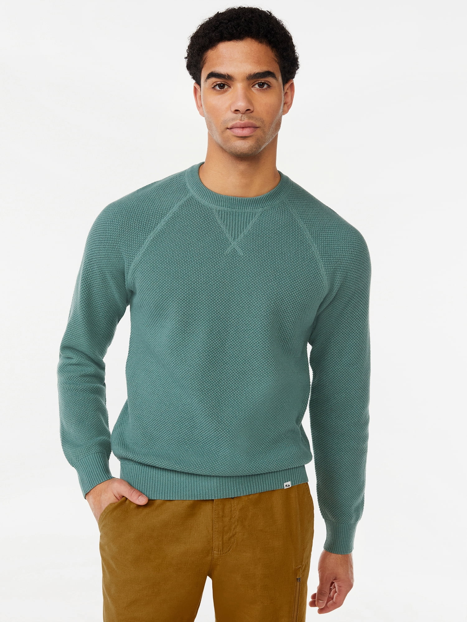 Free Assembly Men's Textured Sweater - Walmart.com
