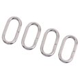 thumbnail image 3 of kusrkot 5X 4 Piece Stainless Steel Rings Nylon Watch Band Strap Belt Buckle 24mm, 3 of 9