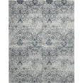 thumbnail image 3 of Nourison Damask Distressed Modern Blue 9' x 12' Area Rug, (9' x 12'), 3 of 9