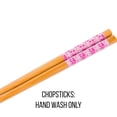 thumbnail image 5 of Silver Buffalo Sanrio Hello Kitty Flowers Pattern Ceramic Ramen Noodle Rice Bowl with Chopsticks, Microwave Safe, 20 Ounces, 5 of 10