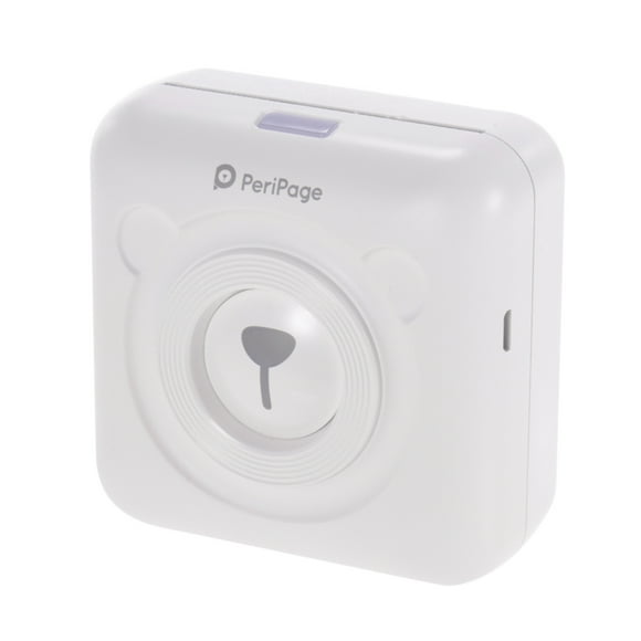 PeriPage Mini Pocket Wireless BT Thermal Printer Picture Photo Label Memo Receipt Paper Printer AR Photo Function with USB Cable Support for Android iOS Smartphone Windows