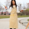 thumbnail image 2 of maskred Canvas Apron For Artists Multi-purpose And Eco-friendly Anti-wrinkle And Durable Canvas Artist Apron khaki 1Set, 2 of 6