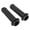 Black, variant on NFTIGB Premium Silicone Mountain Cycle Handlebar Grips Soft Anti-Slip Ergonomic Handles for Folding Bike Scooter BMX Commuter 1 Pair Lime Green (6.7 inches / 17 cm)