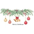 thumbnail image 2 of Merry Christmas Quotes Wall Decals, Happy New Year Quotes Stickers, Christmas Tree Mistletoe Stars Fireworks Candle Snowflake Wall Art for Christmas Party Supplies Window Clings Door fridge, 2 of 6
