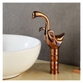 thumbnail image 5 of Basin Faucet Gold/Rose Gold bathroom sink faucet double handle Swan Faucet Wash Faucet Hot and Cold ,Effortless Installation, 5 of 7