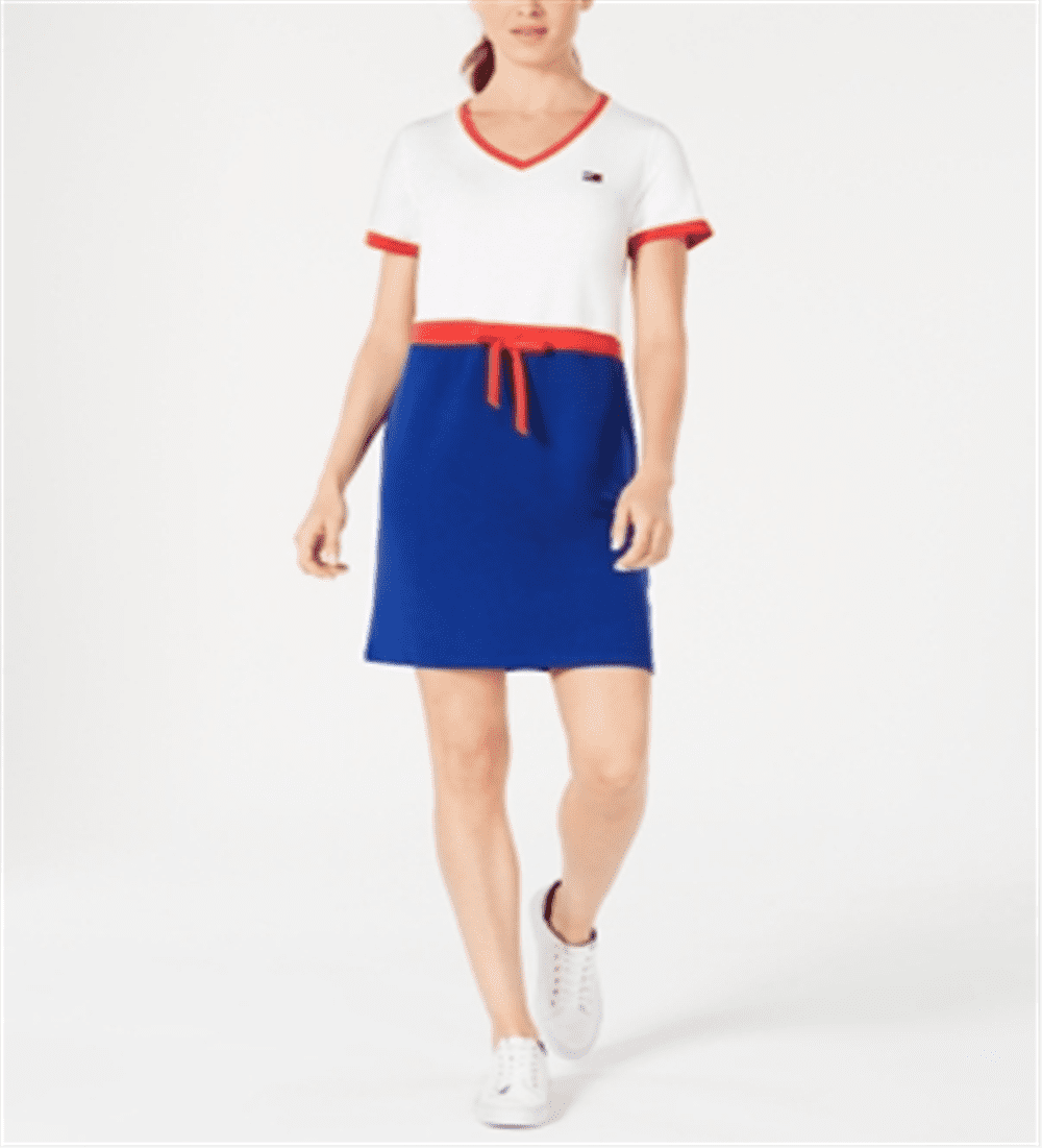 Tommy Hilfiger Women's Sport Drawstring T-Shirt White Size M - Walmart.com