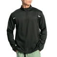 thumbnail image 2 of pstuiky camisa de manga larga para hombre, Camiseta deportiva de manga larga para hombre, color liso, con cuello alto y media cremallera, ideal para fitness y tiempo libre xxl, 2 of 9