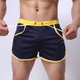 thumbnail image 2 of kpoplk Men's Beach Shorts Bathing Suits with Mesh Lining Dark Blue,XL, 2 of 5