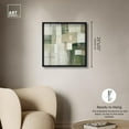 thumbnail image 5 of Pale Jade Green II Shadowbox Print Modern Wall Decor by Art Remedy, Black Frame, 24 x 24, 5 of 7
