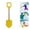 Yellow, variant on Lunxisen 1 Pcs Kids Snow Shovel Set , Winter Fun Kit for Outdoor Winter Play, Portable Kids Snow Shovels for Outdoor Activities