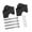22mm black, variant on Height Adjustable Motorcycle Handlebar Risers 22mm/28mm Aluminum Easy Installation Improves