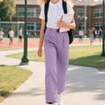 thumbnail image 2 of LIJCC Girls Boys Dress Pants Wide Leg Uniform Pants Preppy Clothes Loose Long Trousers with Pockets, 2 of 7