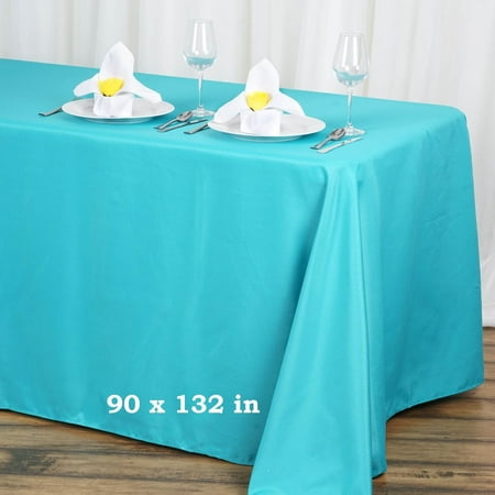 

TABLECLOTHSFACTORY 90X132 Rectangle Tablecloths.