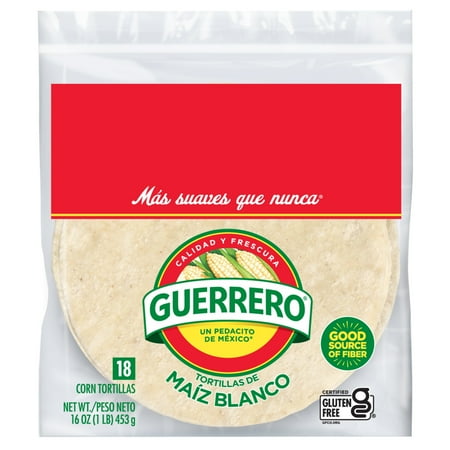 Guerrero White Corn Tortillas, 18 Count