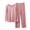 Pink, variant on Pajamas for Women Set 2 Piece Loungewear Set Long Sleeve Crew Neck Ruffle Top Elastic Waist Full Length Pant Light Soft Fall Indoor Women Clothings