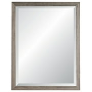 Nantucket Gray Beveled Wall Mirror 27" x 33"