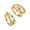 Golden, variant on Eosunjian 1 Pair Women Huggie Earrings Rhinestone Smooth C-shaped Circle Polished Electroplated Ear Decoration Jewelry Prom Party Earrings Commute Short Ear Hooks Golden