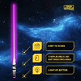 thumbnail image 3 of Espadas láser ChopSabers Light Up de Chopstick, 1 par, color morado, 3 of 7