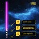 thumbnail image 3 of Espadas láser ChopSabers Light Up de Chopstick, 1 par, color morado, 3 of 7