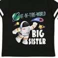 thumbnail image 4 of Inktastic Out of This World Big Sister Astronaut in Space Girls Toddler T-Shirt, 4 of 5