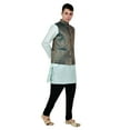 thumbnail image 4 of Sonakshi Fashion Men's Brocade Waistcoat Bandhgala Festive Jacquard Nehru Jacket, 4 of 6