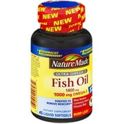 Nature Made Ultra Fish Oil, 1400mg, 45ct, 3pk (3x45ct)