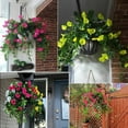 thumbnail image 5 of 2PACK Artificial Hanging Fake Flowers Plants for Outdoor Spring Decoration, Faux Silk Flower UV Resistant Morning Glory for Home Porch Patio Garden Balcony Yard Look Real, 5 of 6