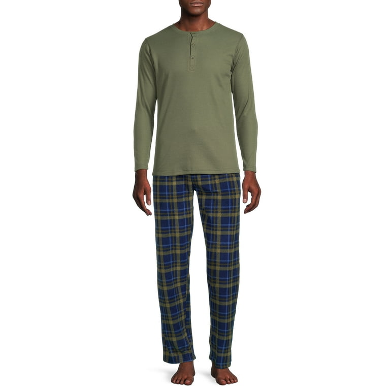 Mens green flannel pajamas hotsell