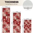 thumbnail image 4 of Red Christmas Patchwork Pattern Kitchen Rugs Sets Of 3,Kitchen Runner Rugs Non Skid Washable,Decorative Kitchen Floor Mats for Kitchen,Sink,Laundry,17"x30"+ 17"x47" + 17"x59", 4 of 6