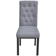 thumbnail image 2 of vidaXL Dining Chairs 2 pcs Gray Fabric, 2 of 5