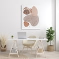 thumbnail image 2 of Stupell Industries Abstract Monstera Plant Round Shapes Desert Terracotta, 36 x 48, Designed by Kim Allen, 2 of 6
