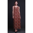 thumbnail image 2 of Bimba Rayon Ikat Womens Adjustable Spaghetti Strap Long Maxi Print Dress Bohemian-XX-Large, 2 of 4