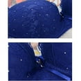thumbnail image 3 of Women Lace Drill Bra Set Push Up Underwear Set Bra and Thong Set, 3 of 4