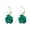 Green, variant on Eosunjian 1 Pair Pendant Earrings Sweet Exquisite Piercing Rose Petal Hoop Earrings for Daily Life Red
