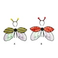 thumbnail image 2 of Guardurnaity Linda ala de insecto para mujeres y niñas, cómoda y fácil de usar, accesorios de disfraces para niñas, fiestas Disfraces de disfraces Amarillo, 2 of 6